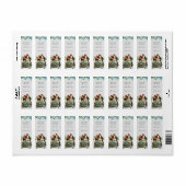 カスタムハッピーホリデーズシック素朴ヴィンテージエフェメラ ラベル (フルシート)