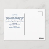 カスタムハッピーホリデ実在ーズエステート ポストカード (裏面)