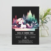 カスタムハッピーホース誕生日 招待状 (スタンド正面)