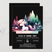 カスタムハッピーホース誕生日 招待状 (正面/裏面)