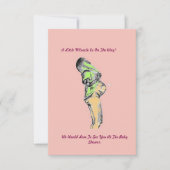 カスタムハッピーママベビーシャワー招待状 (正面)