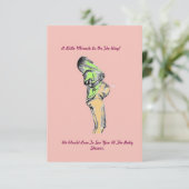 カスタムハッピーママベビーシャワー招待状 (スタンド正面)