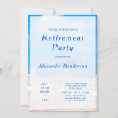 カスタムハッピーリタイアパーティの招待状 (裏面)