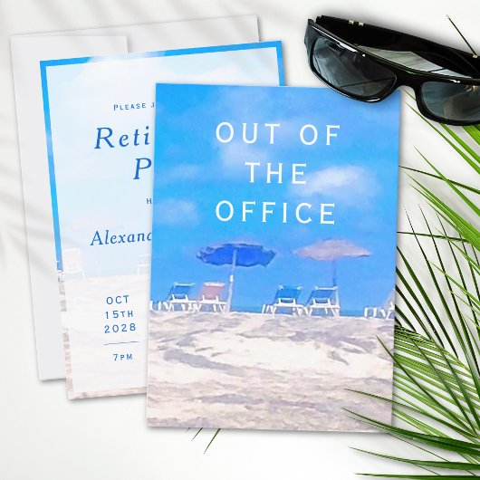 カスタムハッピーリタイアパーティの招待状