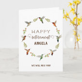 カスタムハッピーリタイア カード (黄色い花)