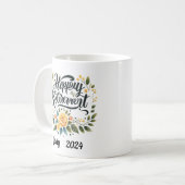 カスタムハッピーリタイア コーヒーマグカップ (正面左)