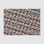 カスタムハッピーヴァレンティネス愛するハートパターン 薄葉紙 (正面)