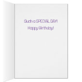 カスタムハッピー四th誕生日任意のチャイルドカード (内側 (右))