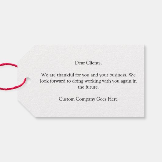 カスタムハッピー感謝祭かぼちゃの会社パーティー ギフトタグ (裏面横)