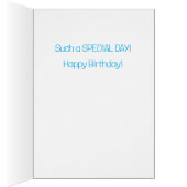 カスタムハッピー第五誕生日任意のチャイルドカード (内側 (右))