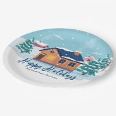 カスタムハッ実在プホリデーズ会社パーティー ペーパープレート (アングル)