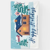 カスタムハッ実在プホリデーズ会社パーティー 横断幕 (縦)