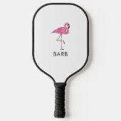 カスタムハトの群れのフラミンゴになれ ピックルボールラケット (裏面)