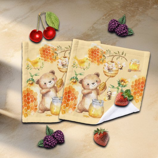 カスタムハニーベアービーキッズ ウォッシュタオル
