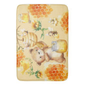 カスタムハニーベアーミツバチ バスマット (正面縦)