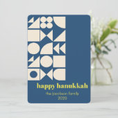 カスタムハヌッカブルージオメトリックモダンユニークト シーズンカード (スタンド正面)