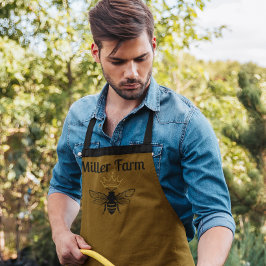 カスタムハネビーアピアリストビーキーパーシェフファーム エプロン