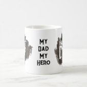 カスタムハバナパパ父の日犬の恋人 コーヒーマグカップ (中央)