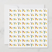 カスタムハミングバーズメリークリスマス シーズンカード (裏面)