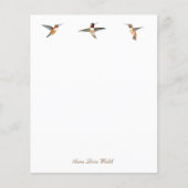 カスタムハミングバーズ文房具紙 (正面)