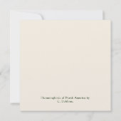 カスタムハミングバードサンキューカード サンキューカード (裏面)