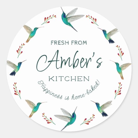 カスタムハミングバードシール ラウンドシール (正面)