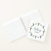 カスタムハミングバードジャーナル ノートブック (内部)