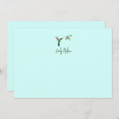 カスタムハミングバードノートカード ノートカード (正面/裏面)