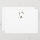 カスタムハミングバードノートカード ノートカード (正面/裏面)