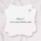 カスタムハミングバードメッセージカード フェイバータグ (裏面)