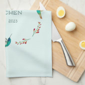 カスタムハミングバード キッチンタオル (四つ折り)