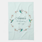 カスタムハミングバード キッチンタオル (縦)