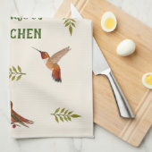 カスタムハミングバード キッチンタオル (四つ折り)