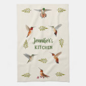カスタムハミングバード キッチンタオル (縦)