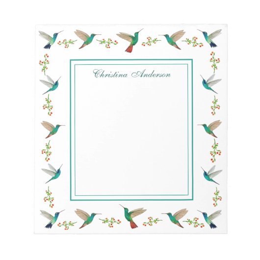 カスタムハミングバード ノートパッド (正面)