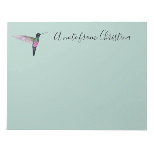 カスタムハミングバード ノートパッド (正面)