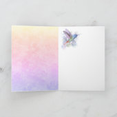 カスタムハミングバ空白のード誕生日 サンキューカード (内部)