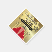 カスタムハリウッドスター誕生日紙ナプキンス スタンダードカクテルナプキン (角)