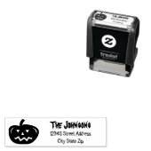 カスタムハロウィンのカボチャパーティーアドレスインクスタンプ セルフインキングスタンプ (インサイチュ)