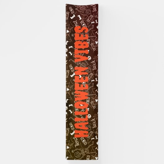 カスタムハロウィンの装飾、トリックまたは治療パーティー 横断幕 (縦)