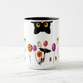 カスタムハロウィンパーソナライズされたマグカップ – 名前コーヒーマグ マグカップ (中央)