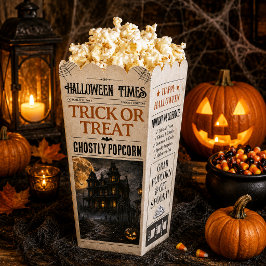 カスタムハロウィンポップコーンボックス、新聞ポップコーン フェイバーボックス
