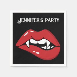 カスタムハロウィンヴァンパイア スタンダードカクテルナプキン