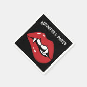 カスタムハロウィンヴァンパイア スタンダードカクテルナプキン (角)