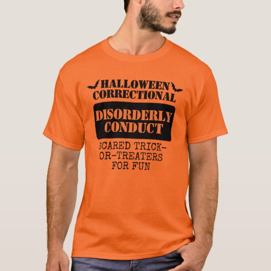 カスタムハロウィン矯正受刑者集団 Tシャツ (正面)