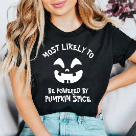 カスタムハロウィン コーヒーTシャツ Most Likely To Tシャツ