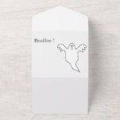 カスタムハロウィンBOO-HOOパーティーガおもしろいグ オールインワン招待状 (外側)