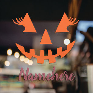 カスタムハロウィーンのカボチャのちょうちんガーリーパンプキンハロウィーン ウィンドウサイン