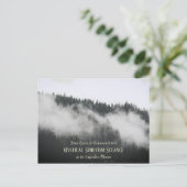 カスタムハロウィーンの古い招待ファッションド状 ポストカード (スタンド正面)