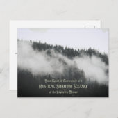 カスタムハロウィーンの古い招待ファッションド状 ポストカード (正面/裏面)